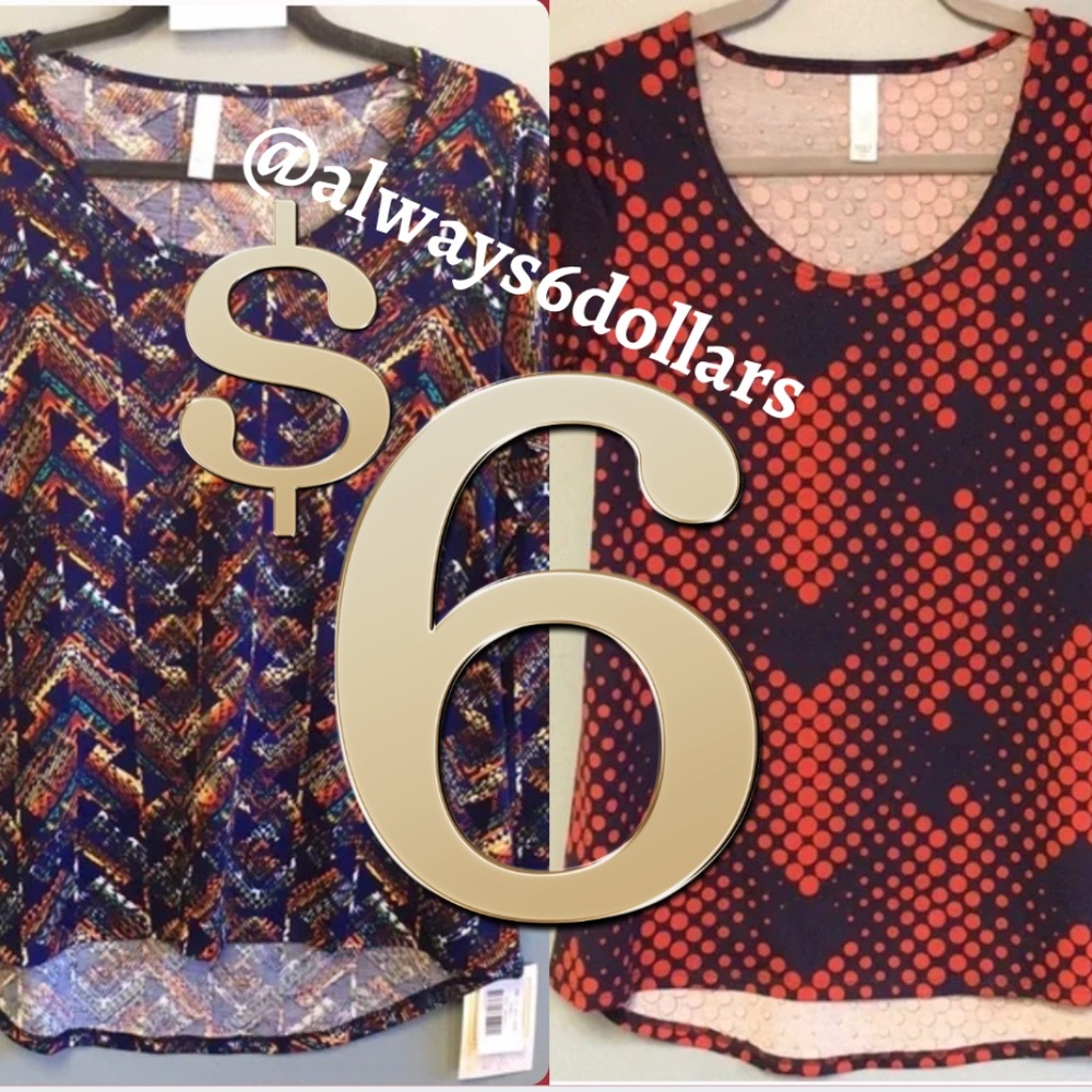 (2) NWT Lularoe Tops: Size XXS